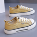 Women's Slip-on Canvas Shoes 2026 New Model, Thick-soled Casual Versatile Lazy Shoes, Lightweight Breathable Solid Color_vogvips.com
