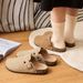 Parent-child Children's 2025 New Model Outdoor Slip-on Retro Lazy Slippers For Girls, Fashionable Closed-toe_vogvips.com