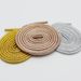 Shoe Accessories 4.5mm shiny round solid color metal wire shoelaces suitable for men and women's casual shoes sports Martin boots_vogvips.com