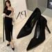 Autumn Nw Sud Stiltto Pointd High Hls Europan And Amrican Fashion Singl Black Profssional Work Shos_vogvips.com
