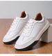 The First Layer Of Cowhide Leather Lace-up Men's Board Shoes Single Shoes Casual Four Breathable White Shoes Men_vogvips.com