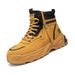 European Warm Series Martin British Style Short Mid-Cut Men's Work Boots Autumn Winter High-Top Trendy Shoes_vogvips.com