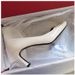 Top Version Buckle High Heels Genuine Thin Heel Patent Leather Square Toe Single Elephant Gray Wedding Shallow Mouth_vogvips.com