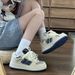 Women's Trendy Loafers, 2026 Autumn New Vintage Denim Versatile Casual Sneakers, Women's Fashion Color-blocking_vogvips.com