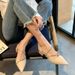 Rhinestone Women S Single New Pointed Toe Sandals Mid Heel Four Season One Word Strap Lady High Heeled Shoes Trend_vogvips.com