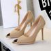 Women's Shoes Waterproof Table Iron Head Pointed Head Shallow Mouth High Heels Thin Heel Super High Heel Single Shoes Women_vogvips.com