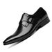 Aofu Footwear 3756 New Pointed Business Leather European Edition Metal Buckle Men's Shoes_vogvips.com