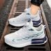 New Rotating Button Summer Men's Breathable Thick Bottom Popcorn Cushioned Running Shoes_vogvips.com