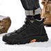 Men's Winter Fleece Warm Outdoor Casual Shoes, Mid-Top Soft-Soled Anti-Slip Hiking Shoes, Large Size_vogvips.com