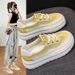 thick-soled Little White Shoes Women's Sports And Leisure Shoes Breathable And Heightening Lightweight Soft Baseplate Shoes_vogvips.com