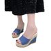 2024 Summer Fashion European And American Wedge Sandals Platform Thick-Soled High-Heeled Open-Toe Large Size Women's_vogvips.com
