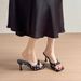 Summer's Hottest White Polka Dot Bowknot Sandals For Women – Slip-resistant, Comfortable, Versatile, And Chic High Heels Perfect For Wearing Out_vogvips.com