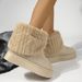 2025 Winter Snow Boots Women's Thick Sole Mid-Calf Fur Lined Waterproof Warm Comfortable Durable Fashion Slip Resistant_vogvips.com