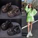 Women's Thick-soled Dad Sneakers 2026 Spring New Casual Fashion Versatile Height-increasing Trendy Sports Shoes For_vogvips.com