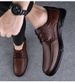 Pattern Leather Shoes Casual Men's Shoes Rubber Non-slip Leather Shoes Casual Men's Shoes_vogvips.com