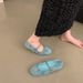 Women's 2025 New Summer Soft Sole Temperament Shallow Mouth Matching Skirt Flat Bottom Stunning Mary Jane Women's_vogvips.com