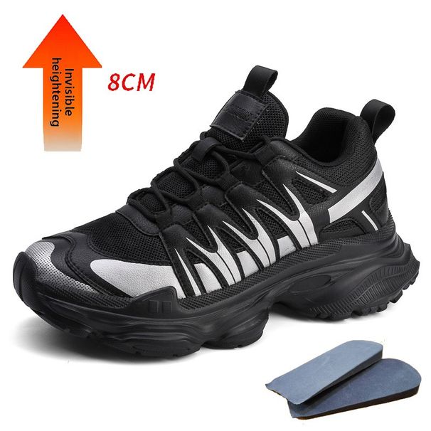 Men's Shoes, Sports Shoes, Heightening Casual Dad Shoes, Low-top Thick-soled Large-size Shoes_vogvips.com