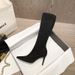 Over-the-Knee Women's 2025 New Autumn Winter High Heel Long Pointed Toe Stiletto Mid-Calf Boots_vogvips.com