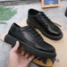 Spring And Autumn Thick-Soled Black Leather New Versatile Men's Business Formal Casual Shoes_vogvips.com
