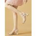 Internet Celebrity Super-feminine High-heeled Shoes 2026 New Model, With Thin Heels, Pearl Straps, Stunning Sandals_vogvips.com