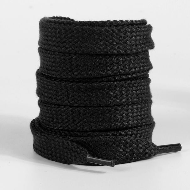 1.5cm widened shoelaces black gray brown single layer flat hat rope sports shoes board shoes shoelaces solid color casual shoelaces_vogvips.com