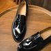 Euro Step 【Cowhide Lining】High-Quality Korean Style Loafers Business Casual Leather Elegant Big-Toe Men's Shoes_vogvips.com