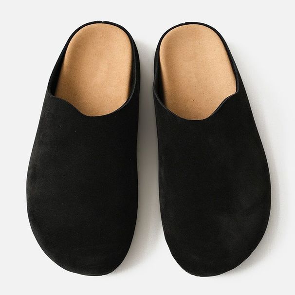 Wholesale half drag men outside wear 2025 spring and summer new casual cork thick bottom couple Baotou non-slip fashion slippers ladies_vogvips.com