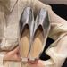 Inner Height Retro Silver Mary Jane Women's Shoes Late Evening Gentle Shoes Niche Design Sense Single Shoes Women's New_vogvips.com