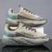 Men's All Black Mesh Running Shoes Thick Cushion Sole Breathable Casual Sneakers_vogvips.com