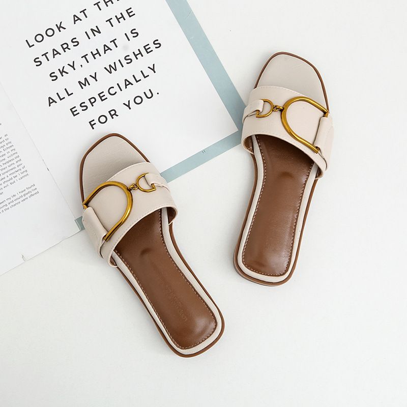 Summer Chic Trendy Flat Sandals for Women Fashionable Versatile Women's Footwear for Outdoor Wear_vogvips.com