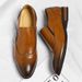 Men's Genuine Leather Brogue Loafers Dress Shoes With Wingtip Perforations Comfortable Business Casual Oxfords Office &_vogvips.com