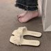 Versatile Fairy-Style Women's Open-Toe Sandals For Outdoor Wear, Summer 2024 New Flat Shoes, Casual Beach Slippers_vogvips.com