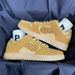 Wheat Color Couple Niche Design Casual Sneakers Women Ins Trend Thick Sole Sports 2023 Spring Men Shoes_vogvips.com