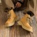 Men's Shoes Men's Martin Boots New Genuine Leather Work Boots Retro Distressed High Top Boots Trendy Thick Sole Heightening Big Yellow Boots_vogvips.com