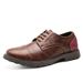 ShoeVault Cross-Border New Leather Retro Derby Men's Casual Outdoor Work British Large Size Shoes_vogvips.com