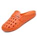 Cross-border Flat-bottom Clogs, Summer Sandals For Women, Beach Casual Shoes, Hollow Breathable Garden Couple Slippers_vogvips.com