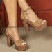 Women's Thick Heeled Sandals Cross-border Thick-soled High-heeled Sandals High-heeled One-word Belt Outer Wear Ankle Belt Rhinestone Hasp_vogvips.com