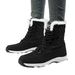 Winter Outdoor Anti Slip Snow Boots For Women, Thickened And Plush Warm Mid To High Cut Skiing Cotton Shoes_vogvips.com