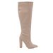 2025 Autumn Winter Pointed Toe Chunky Long Women's Fashion Over-the-Knee High Boots Mid Heel_vogvips.com