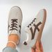 Large Size Women's Running Fashionable Retro Casual All-Match Flat Bottom Sports Sneakers Autumn Season White Shoes_vogvips.com