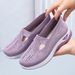 Women's Spring New Breathable Comfortable Single Cross-Border Middle-Aged And Elderly Mom Soft Sole Casual Mesh Shoes_vogvips.com