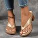 New Oversized Clip On High-heeled Fashionable Sandals With Thick Heels For Women_vogvips.com