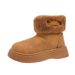 Women's Shoes New Winter Style Thickened Fur Snow Boots ~ Round Toe, Thick Sole, Lightweight Platform, Plus Size Short Boots For Women._vogvips.com