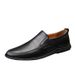 European Warm Series Autumn Winter Business Casual Men Lazy Four Seasons Single Flat Driving Loafers Cowhide Men's Leather Shoes_vogvips.com