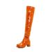 2023 Autumn Winter High Slimming Personality Versatile Candy Color Chunky Heel Patent Leather Long Tube Over-the-Knee_vogvips.com