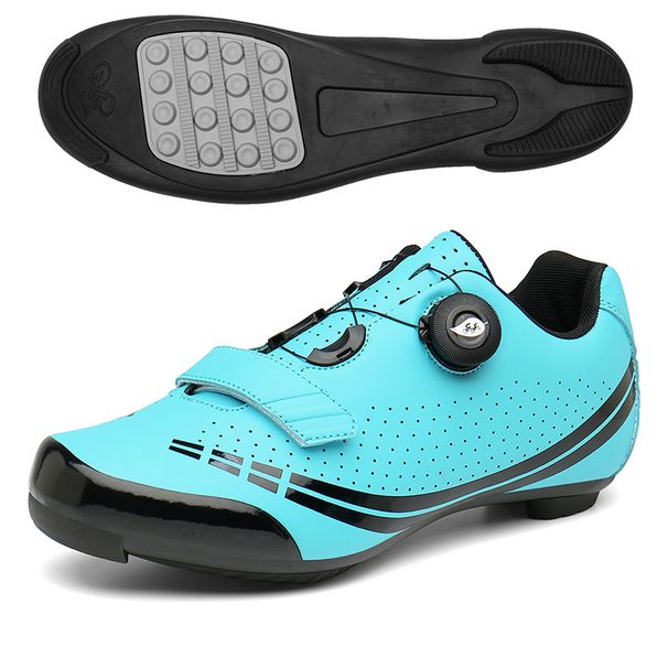 Outdoor Road Bike Cycling Shoes Men's And Women's Mountain Bike Lock Shoes Bicycle Shoes Outdoor Lock Assisted Hard Soled Cycling Shoes_vogvips.com
