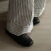 Elegant French-Inspired Square-Toe Mules – Effortless Slip-On Design With Subtle Wrinkles & Low Block Heel – Versatile Black PU Loafers For Women_vogvips.com