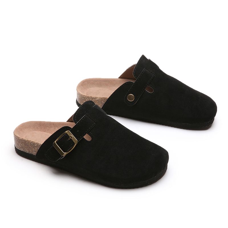 2024 New Boston Clog Slippers For Women, Men's Cork Foot Sandals, And Women's Suede Mule Slides With Bow Support Beach_vogvips.com