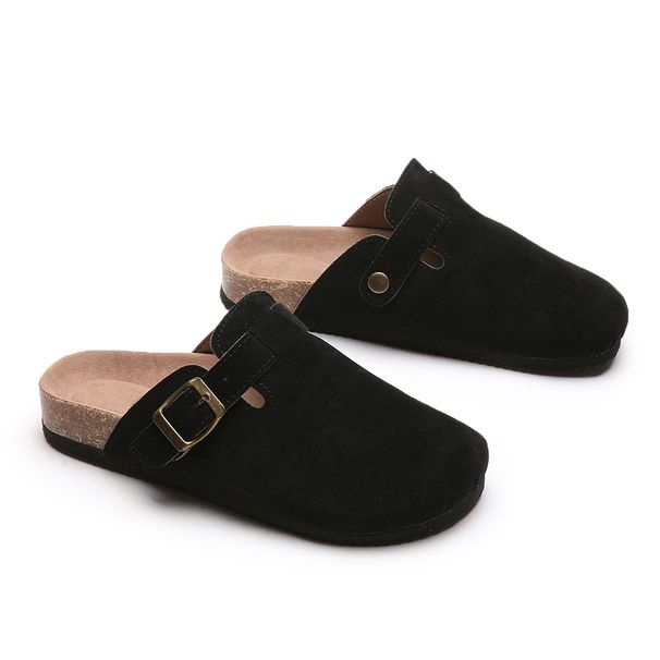 2024 New Boston Clog Slippers For Women, Men's Cork Foot Sandals, And Women's Suede Mule Slides With Bow Support Beach_vogvips.com