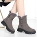 Women's Snow Boots, Women's Cotton Shoes, Thick Sole, Anti Slip Soft Leather, Wool Short Boots For Women_vogvips.com